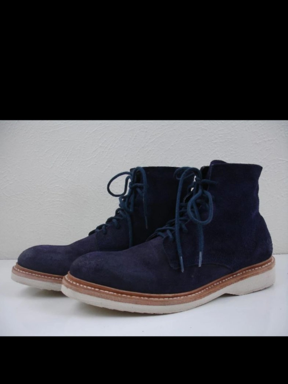 FREEBIRD Navy Suede Lace-Up Men's Ankle Boots